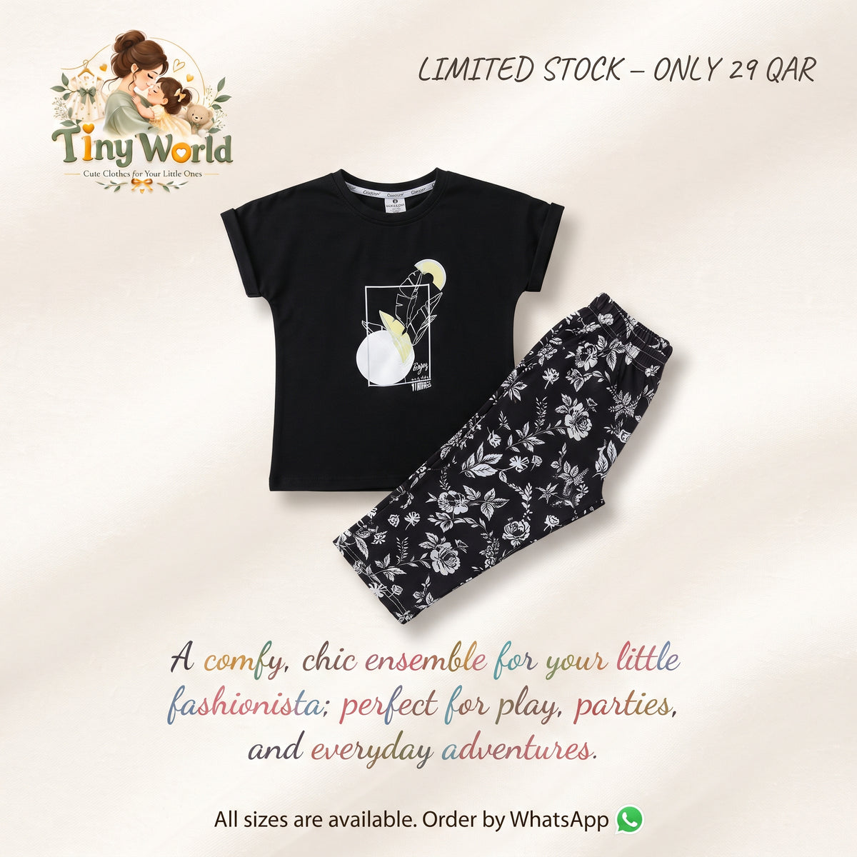 Blooming Joy: The Ultimate Everyday Floral Black Outfit