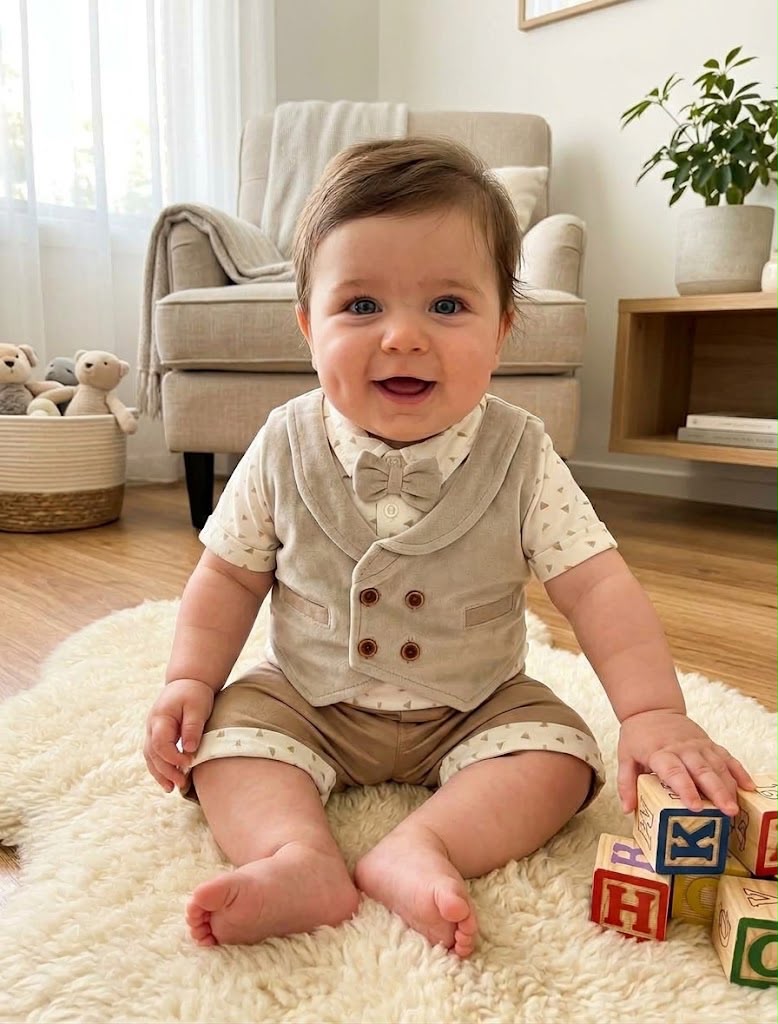 Elegant Little Gentleman 3-Piece Outfit Set