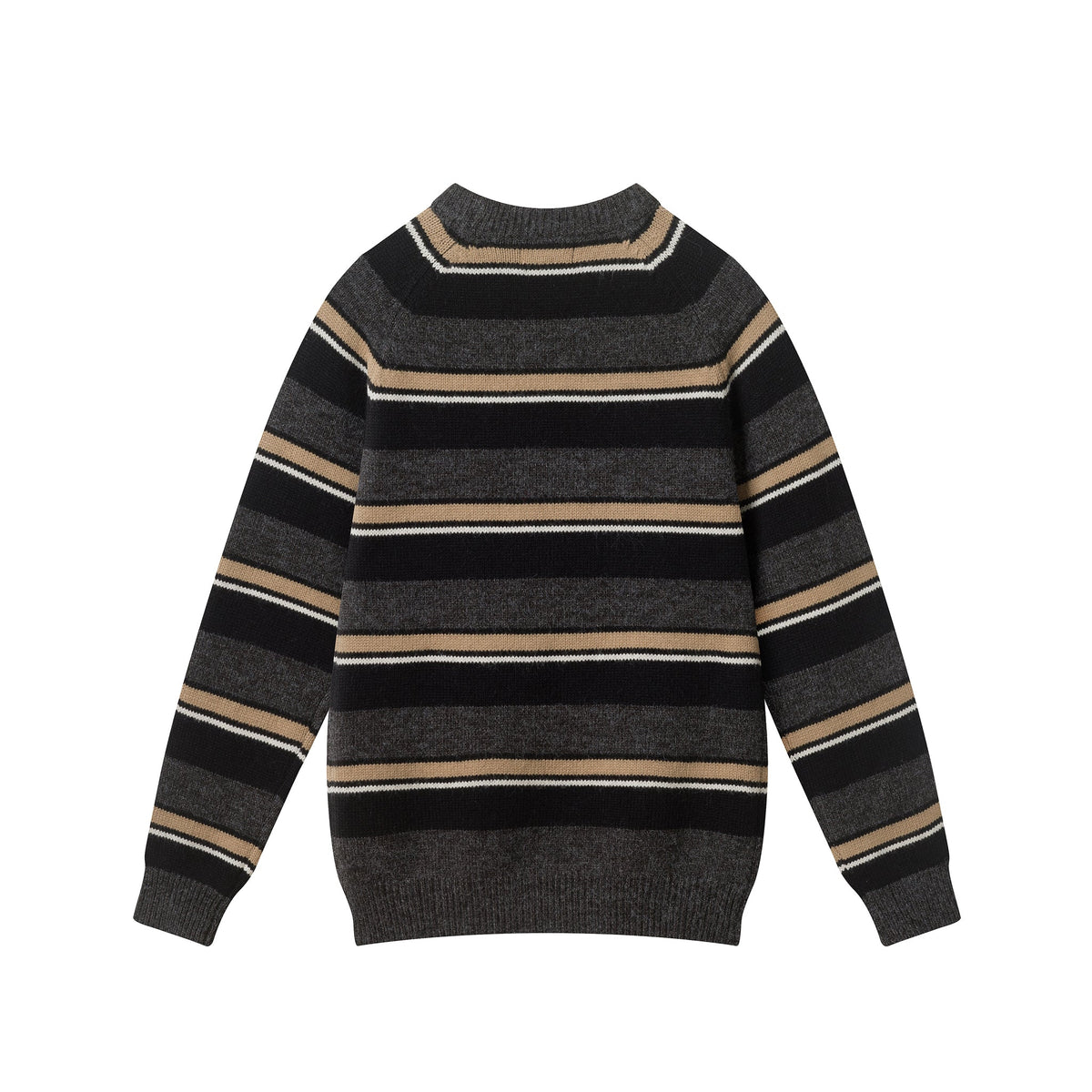Big Kid (8-18) Boys Striped Crewneck Sweater | Brown