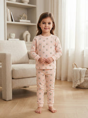 Pastel Daisy Long-Sleeve Lounge Set