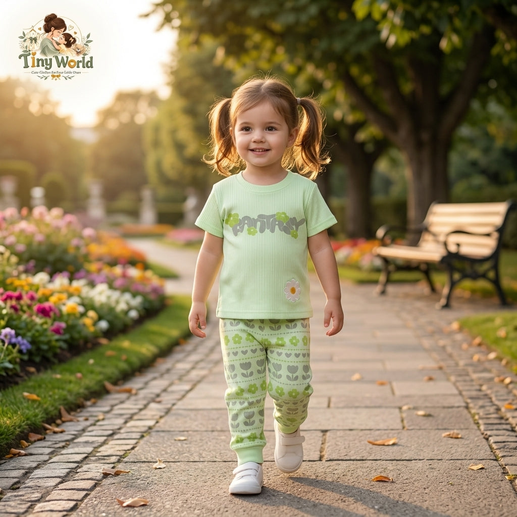 Minty Meadow: The Playful Green Garden Set