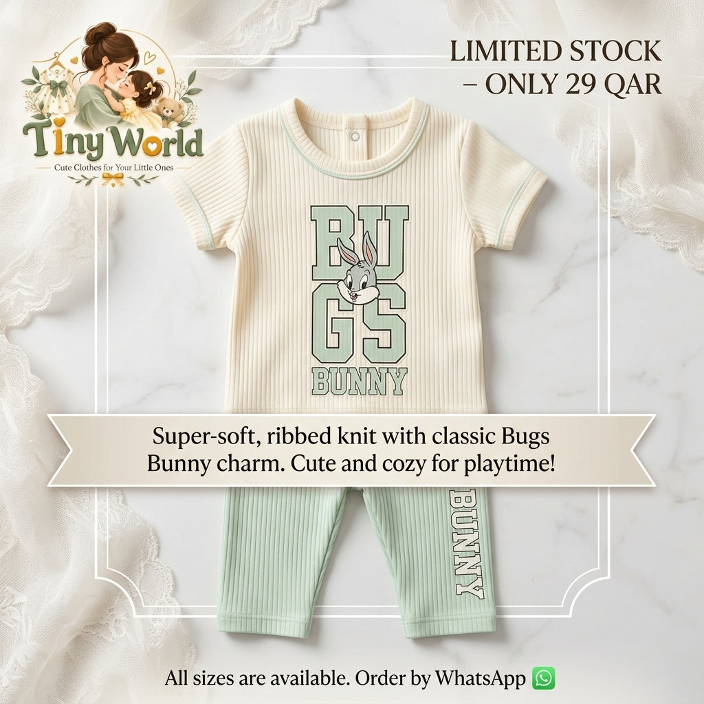 Green 2 Piece Set super soft