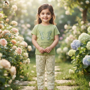 Whisper Wind Green Butterfly Outfit Set