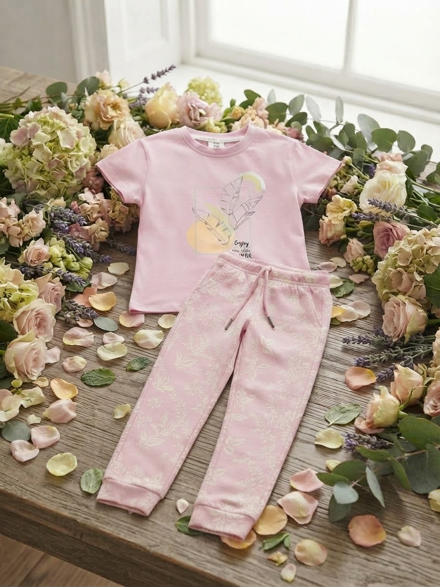 Charming Floral pink set