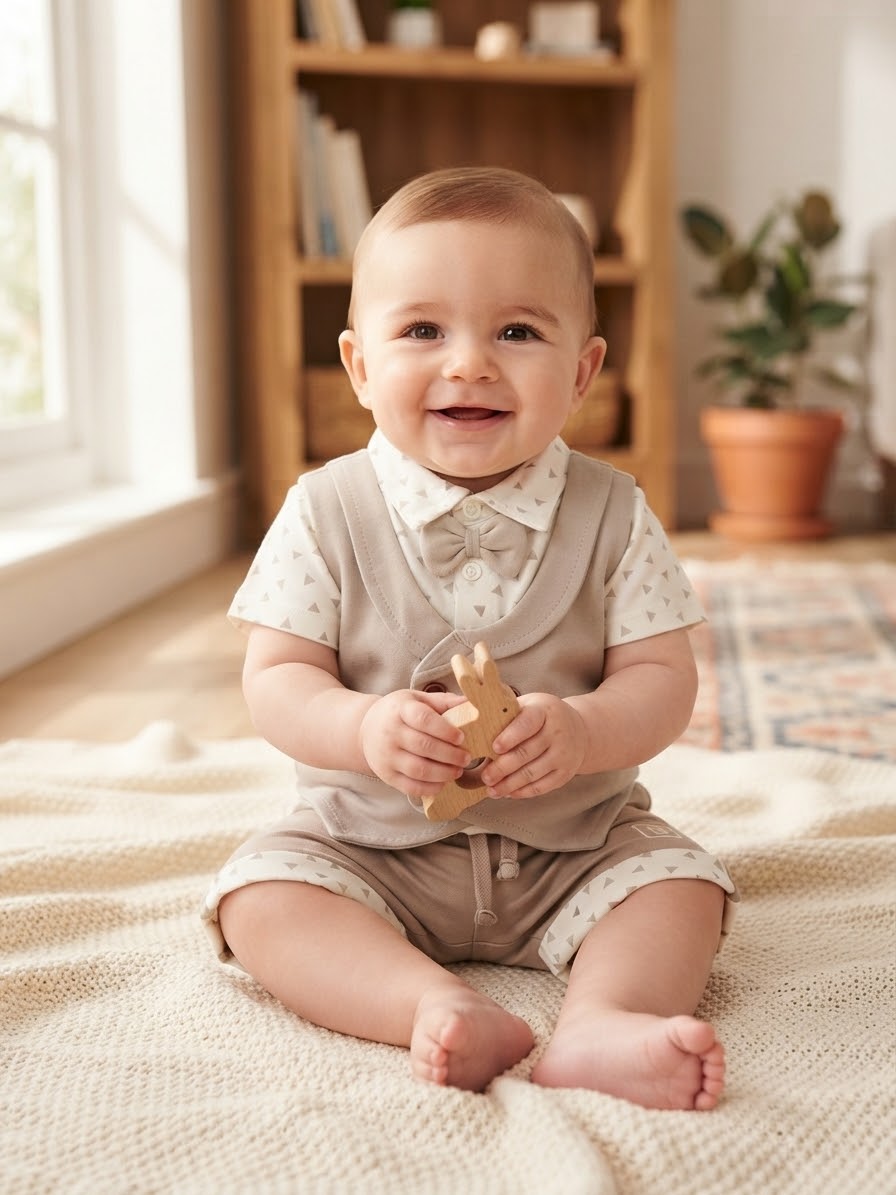 Elegant Little Gentleman 3-Piece Outfit Set