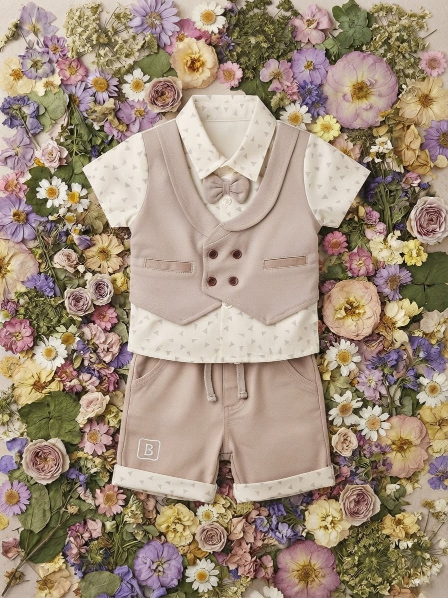 Elegant Little Gentleman 3-Piece Outfit Set