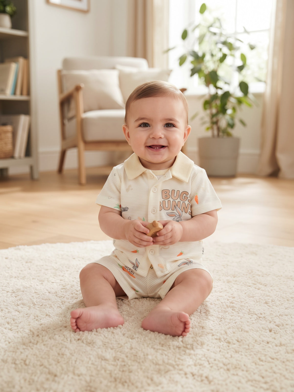 Bugs Bunny 3-Piece Baby Cotton Outfit Set