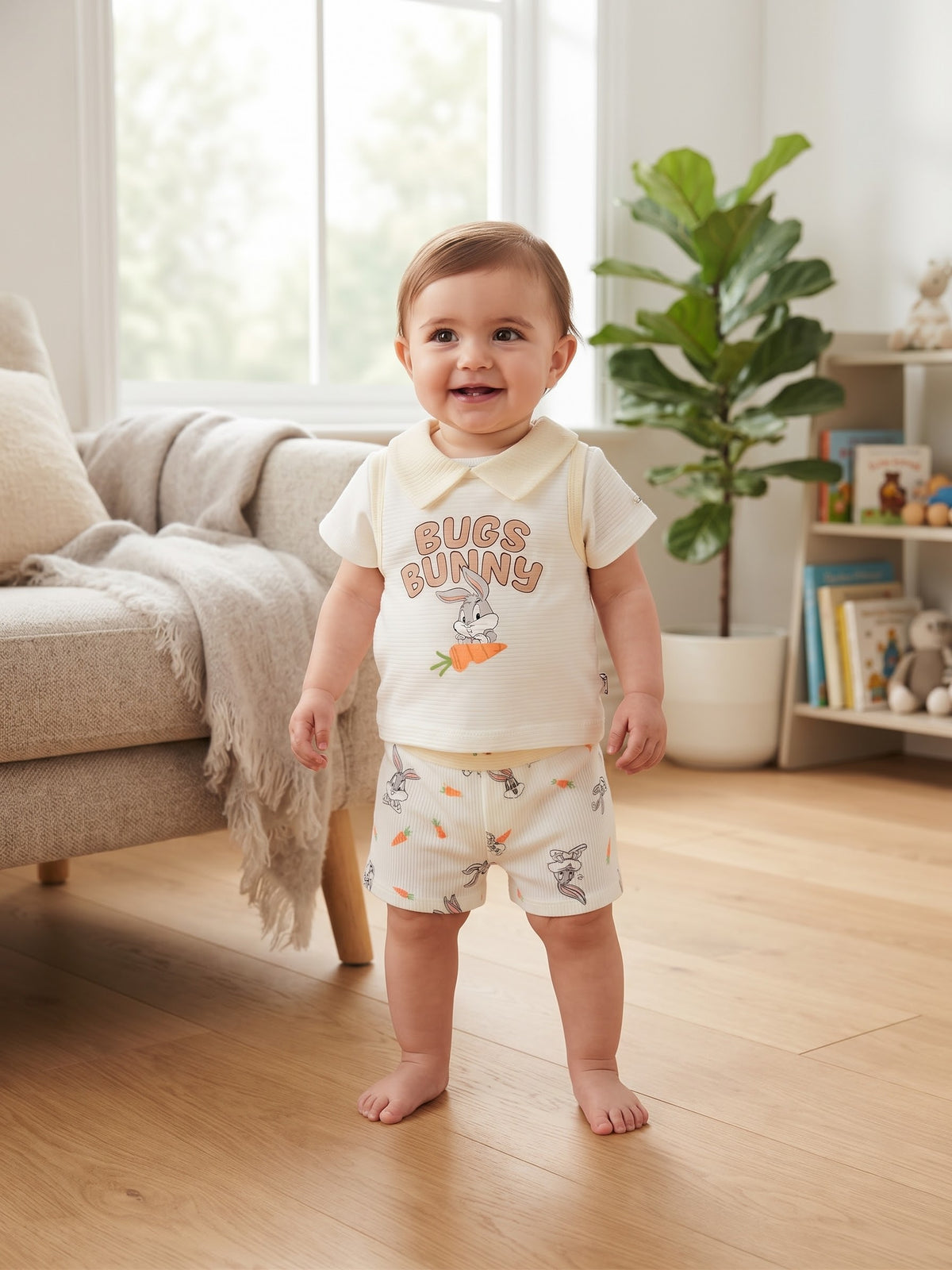 Bugs Bunny 3-Piece Baby Cotton Outfit Set