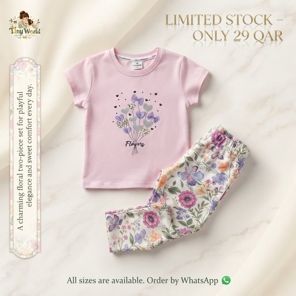 Rosy Bloom: The Enchanted Floral Dream Set