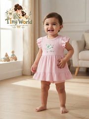✨ Sweet Bunny Ribbed Frock & Panty Set