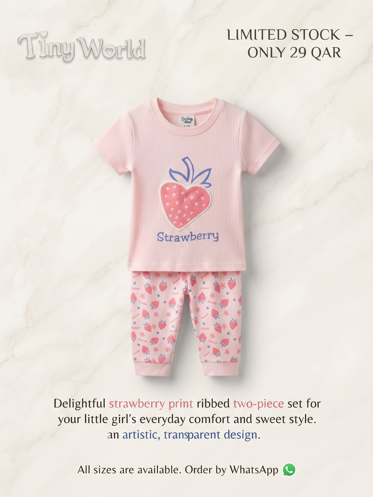 The Adorable Strawberry Lounge Set
