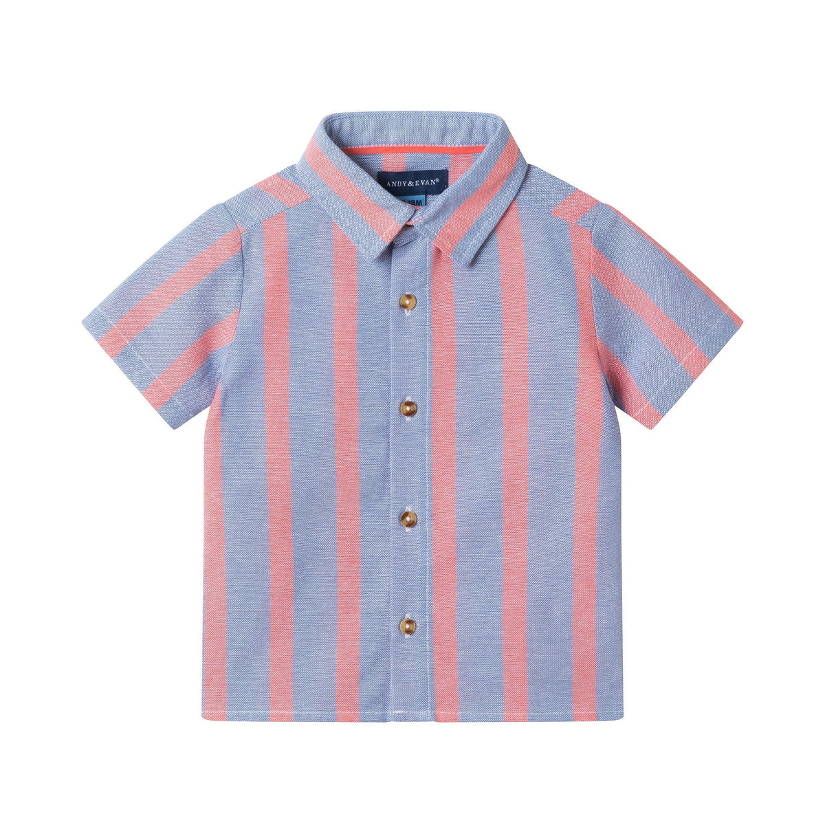 Infant Boys Airy Oxford Set | Orange Stripe