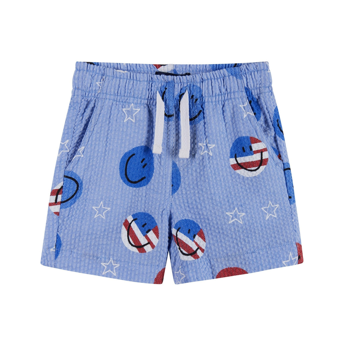 Infant Boys Short Sleeve Seersucker Set | Patriotic Smiles