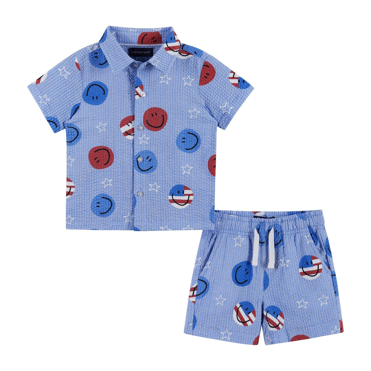 طقم "سيرسوكار" للأولاد الرضع بأكمام قصيرة | ابتسامات وطنية