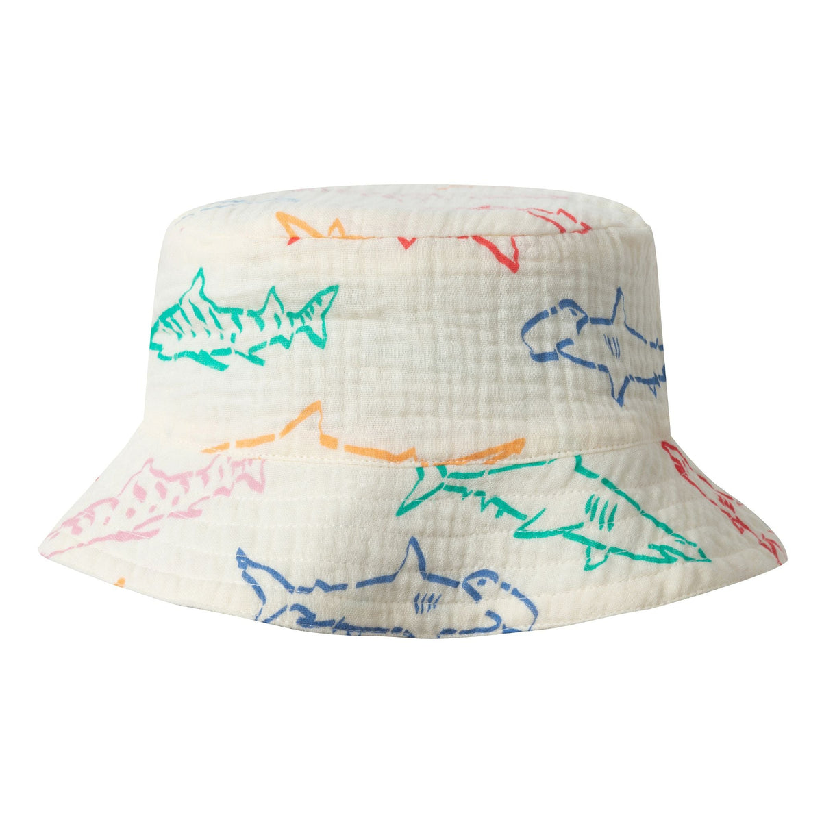 Infant Boys Henley Romper & Hat Set | Multi Shark
