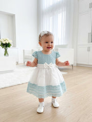 Little Princess Mint & White Occasion Dress Set