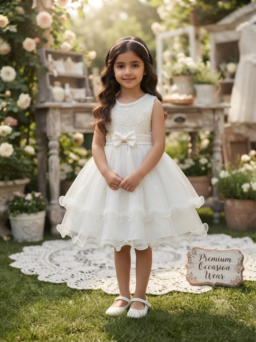 White Frock Princess Dress