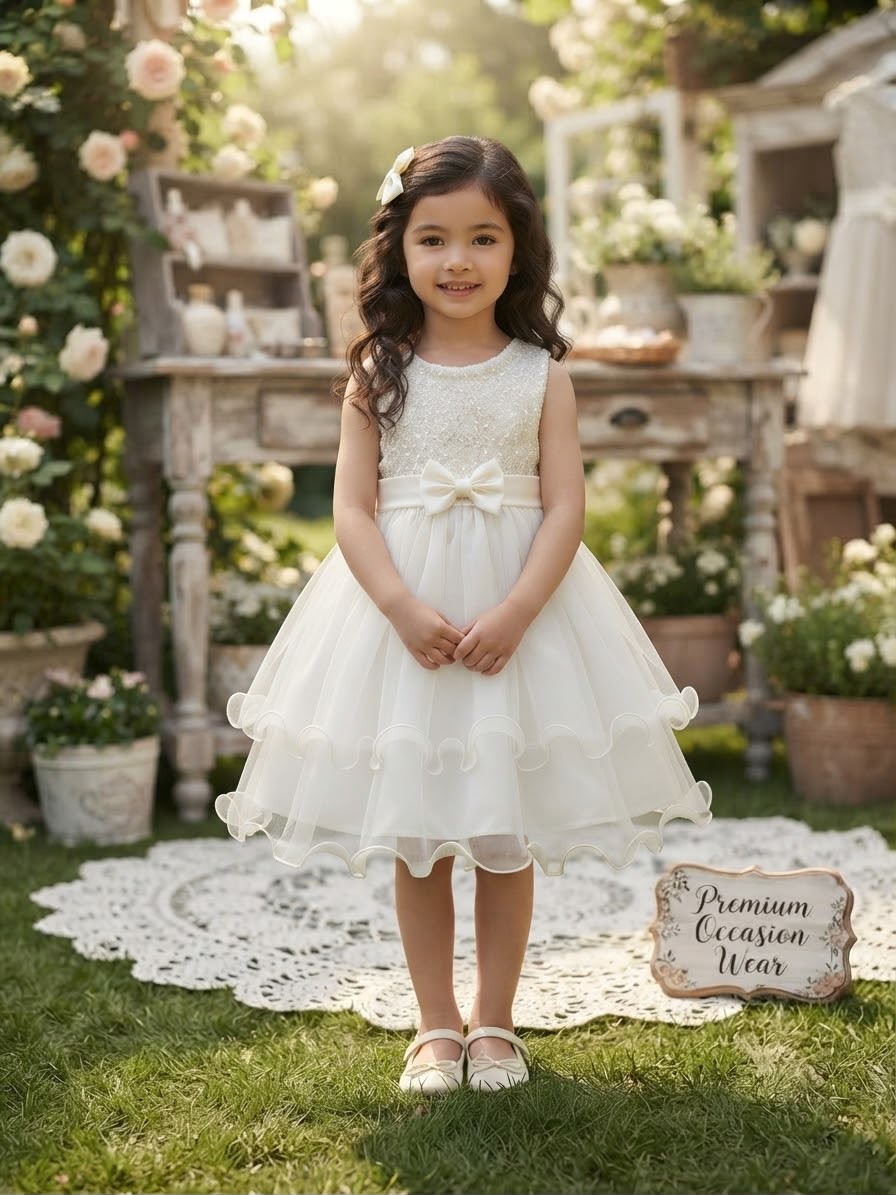 White Frock Princess Dress