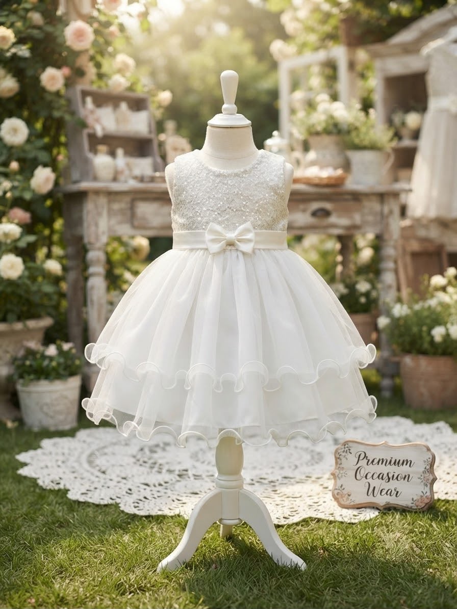 White Frock Princess Dress