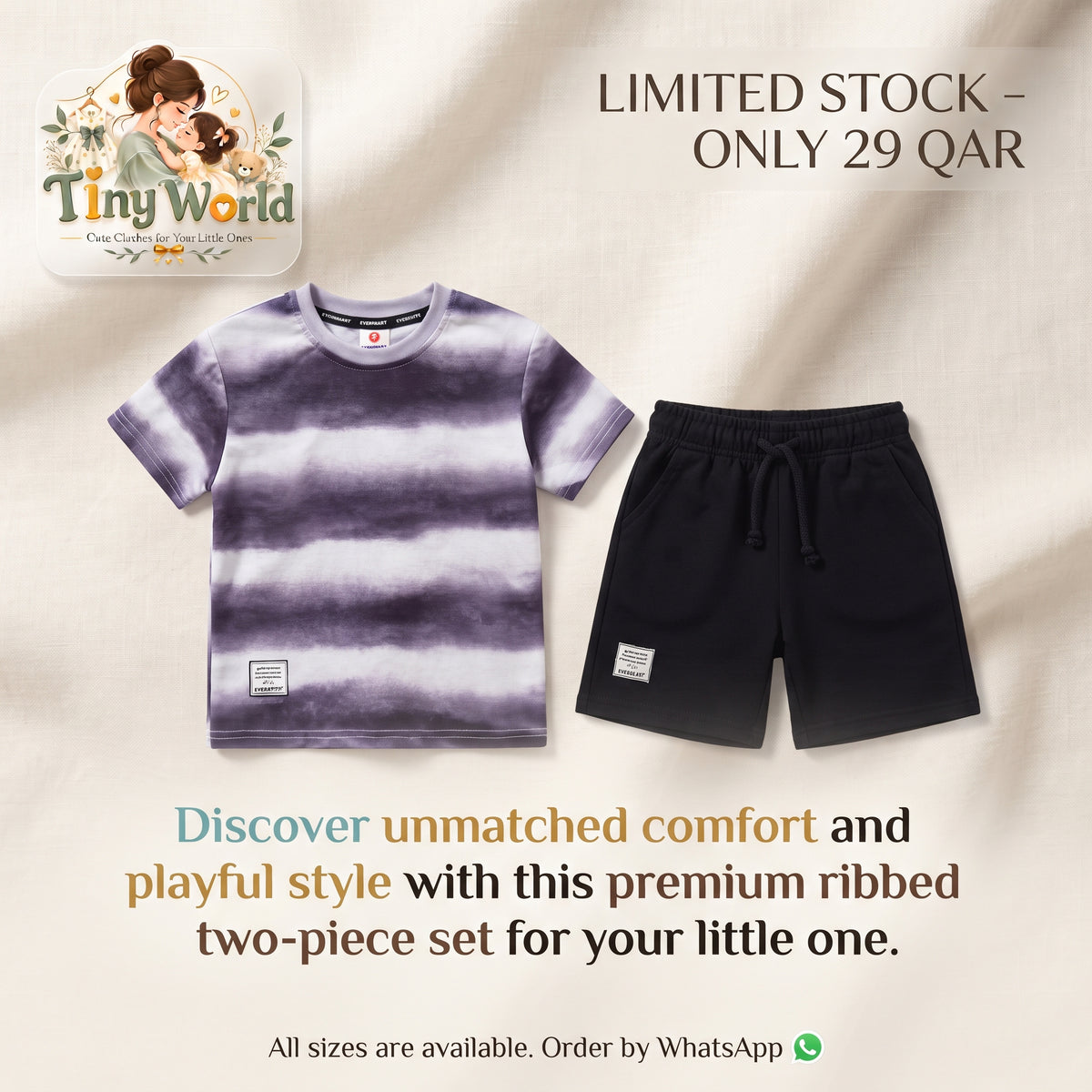 Little Explorer Ombre Casual Playwear Set for Toddler Boys
